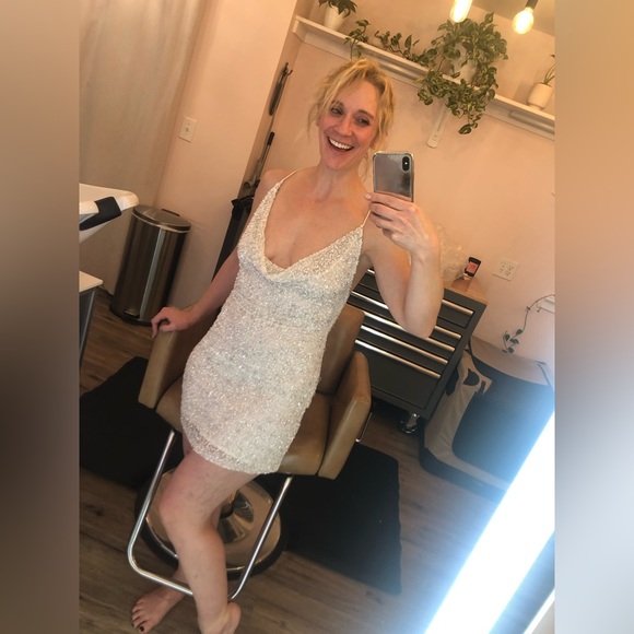 Retrofete Mich Mini Sequin Dress, size M altered to fit a size S - Picture 8 of 9